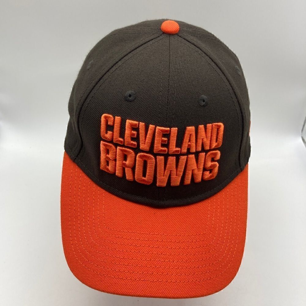 New Era Cleveland Browns Black/Orange Cap One Size Like New